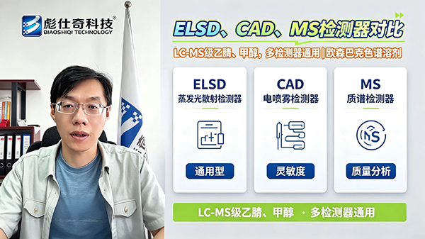ELSD、CAD、MS检测器怎么选？欧森巴克LC-MS溶剂通配～