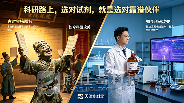 古人中举喜榜文，科研实验选彪仕奇欧森巴克色谱溶剂笃定前行。